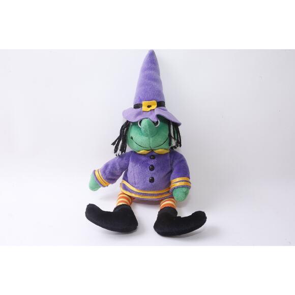 Halloween, Witch, Stuffins, 12x8", Violet Hat, Plush, Soft, Toy, Figure, Vintage - Picture 2 of 6